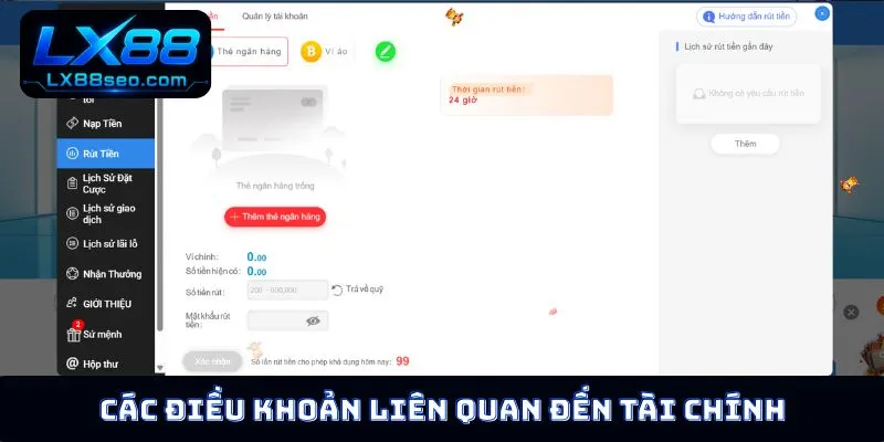 Các điều khoản liên quan đến tài chính
