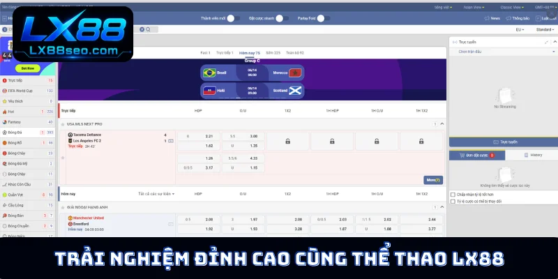 Trải nghiệm đỉnh cao cùng thể thao LX88